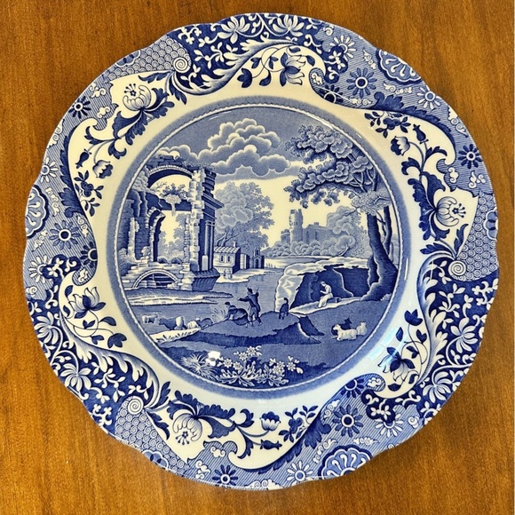 Spode Blue Italian 10" Dinner Plates Set of 10 - Picture 3 of 13
